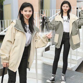 Zip Two-way Hooded Jacket