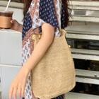 Raffia Tote & Inset Pouch