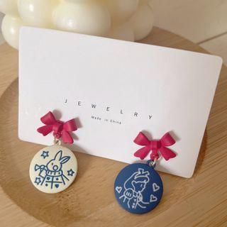 Cartoon Asymmetrical Alloy Dangle Earring