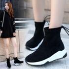 Faux Suede High-top Sneakers