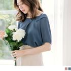 Off-shoulder Spaghetti-strap Chiffon Top