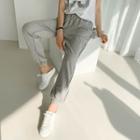 Cotton Jogger Sweatpants Gray - One Size