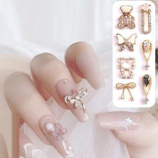 Rhinestone Alloy Nail Art Decoration (assorted Designs)