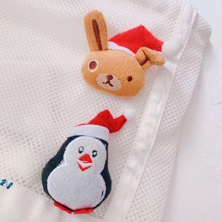 Flannel Penguin / Bear Brooch