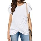 Short-sleeve Knot Loose-fit T-shirt