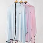 Piped Long-sleeve Cover Up