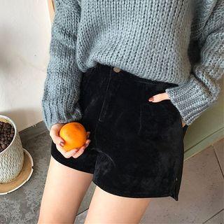 Color Panel Knit Midi Skirt