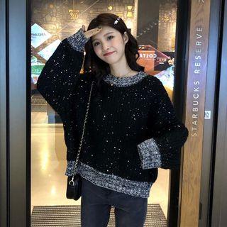 Color-block Galaxy Loose-fit Sweater