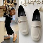 Letter Buckle Loafers