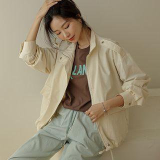 Epaulet Tie-hem Safari Jacket