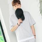 Layered-hem Boxy-fit T-shirt