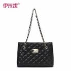 Genuine Leather Quilted Tote