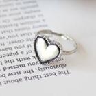 Heart Open Ring 5705 - Silver - One Size
