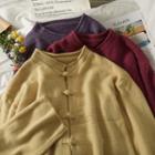 Frog-button Loose Cardigan