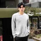 Crew-neck Extra Long-sleeve Sweater
