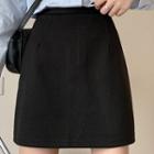 High-waist Semi-body Miniskirt