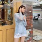 Net-knit Cover-up Top