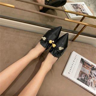 Beaded Pointed Mules