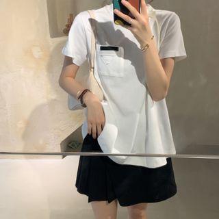 Bow Short-sleeve Pocket T-shirt