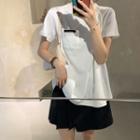 Bow Short-sleeve Pocket T-shirt