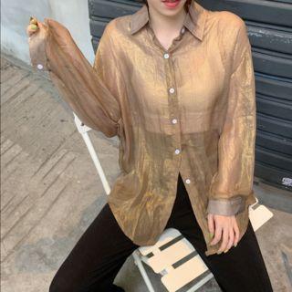 Glitter Plain Shirt