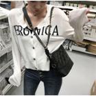 Letter Cardigan