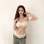 Set: Lace Trim Bandeau + Undershorts