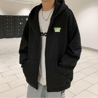 Waffle Hood Zip Jacket