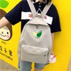 Avocado Embroidered Backpack