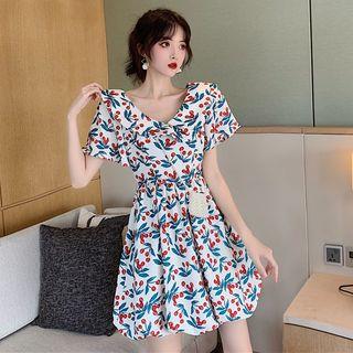 Cheery Short-sleeve A-line Dress