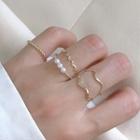 Alloy Ring / Faux Pearl Ring / Set