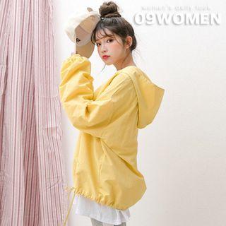 Plus Size Hooded Anorak Pullover