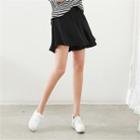 Inset Shorts Drawstring-waist Miniskirt