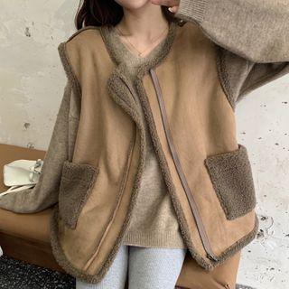 Zipped Vest / V-neck Sweater