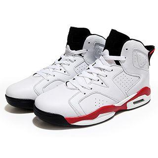 Paneled High-top Sneakers
