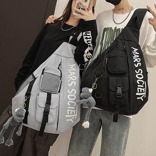 Lettering Single Strap Backpack