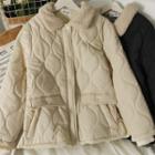 Fleece-lined Quilted Coat