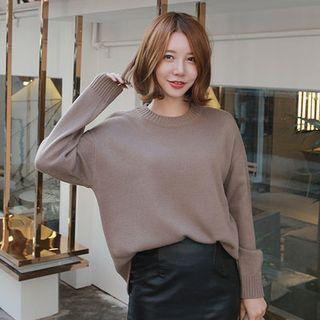 Crew-neck Long-sleeve Sweater
