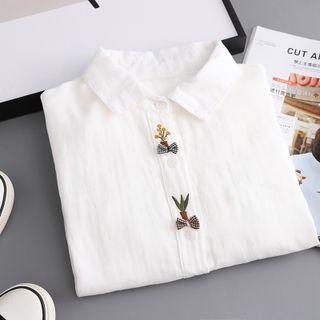 Floral Shirt 6056 - White - One Size