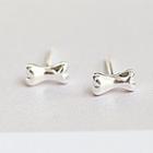 925 Sterling Silver Bone Stud Earrings