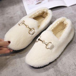 Fleece Horsebit Loafers