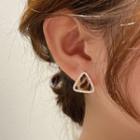 Triangle Alloy Earring 1 Pair - Brown - One Size