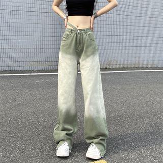 Mid-rise Gradient Loose-fit Jeans