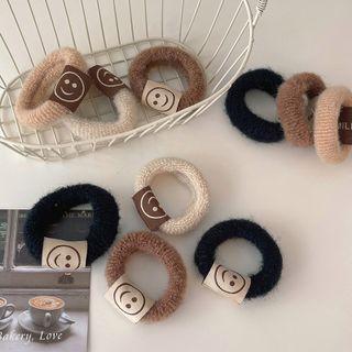 Smiley Fabric Hair Tie