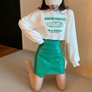 Cropped Sweatshirt / Mini Skirt