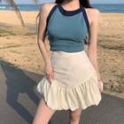 Halter Neck Top / Mini A-line Skirt