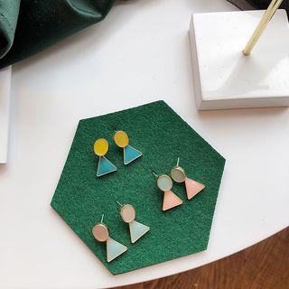 Alloy Disc & Triangle Earring