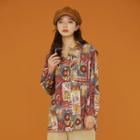 Print Shirt Print - Red & Blue & Yellow - One Size