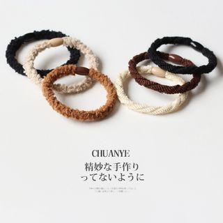 Set Of 3: Fleece Hair Tie