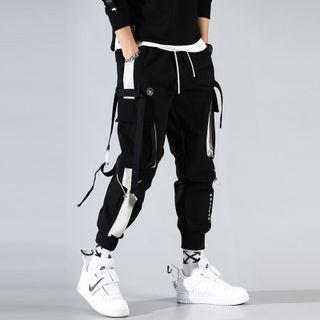 Contrast Trim Cargo Joggers